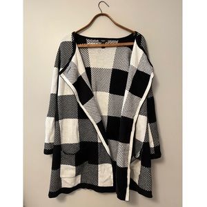 Alfani Woman’s Black and White Cardigan